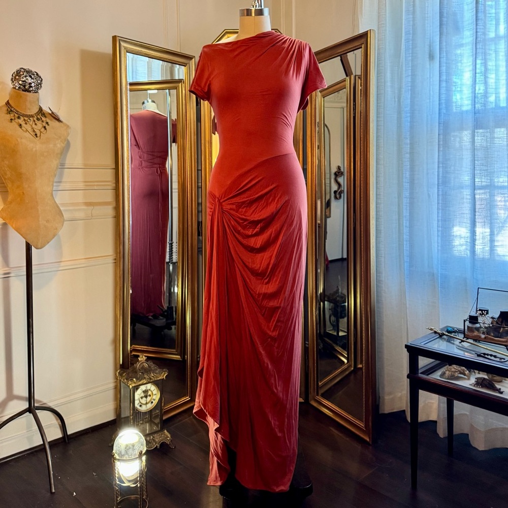 AYM Grecian “Venus” Dress (Mahogany)